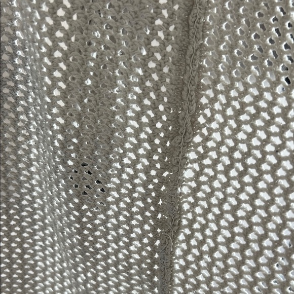 Cream and Black Long-Line Cardigan Sweater - Picture 4 of 5